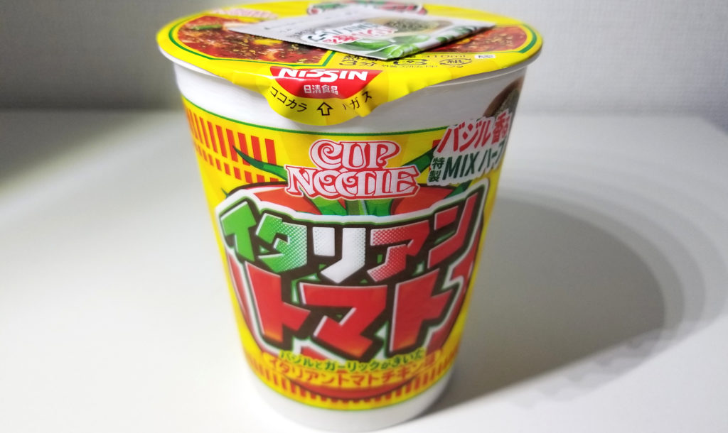 cupイタリアントマトチキン味紹介画像